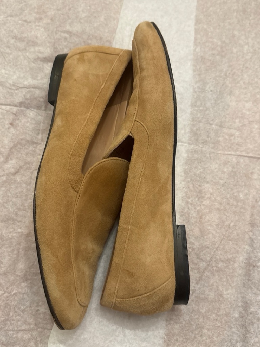 J. Crew Women's Tan Suede Slip-On Loafers